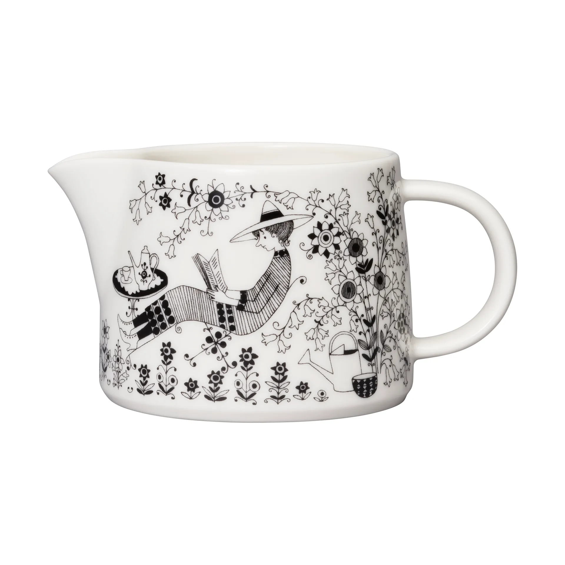 Emilia pot 35 cl, 黑色-白色 Arabia