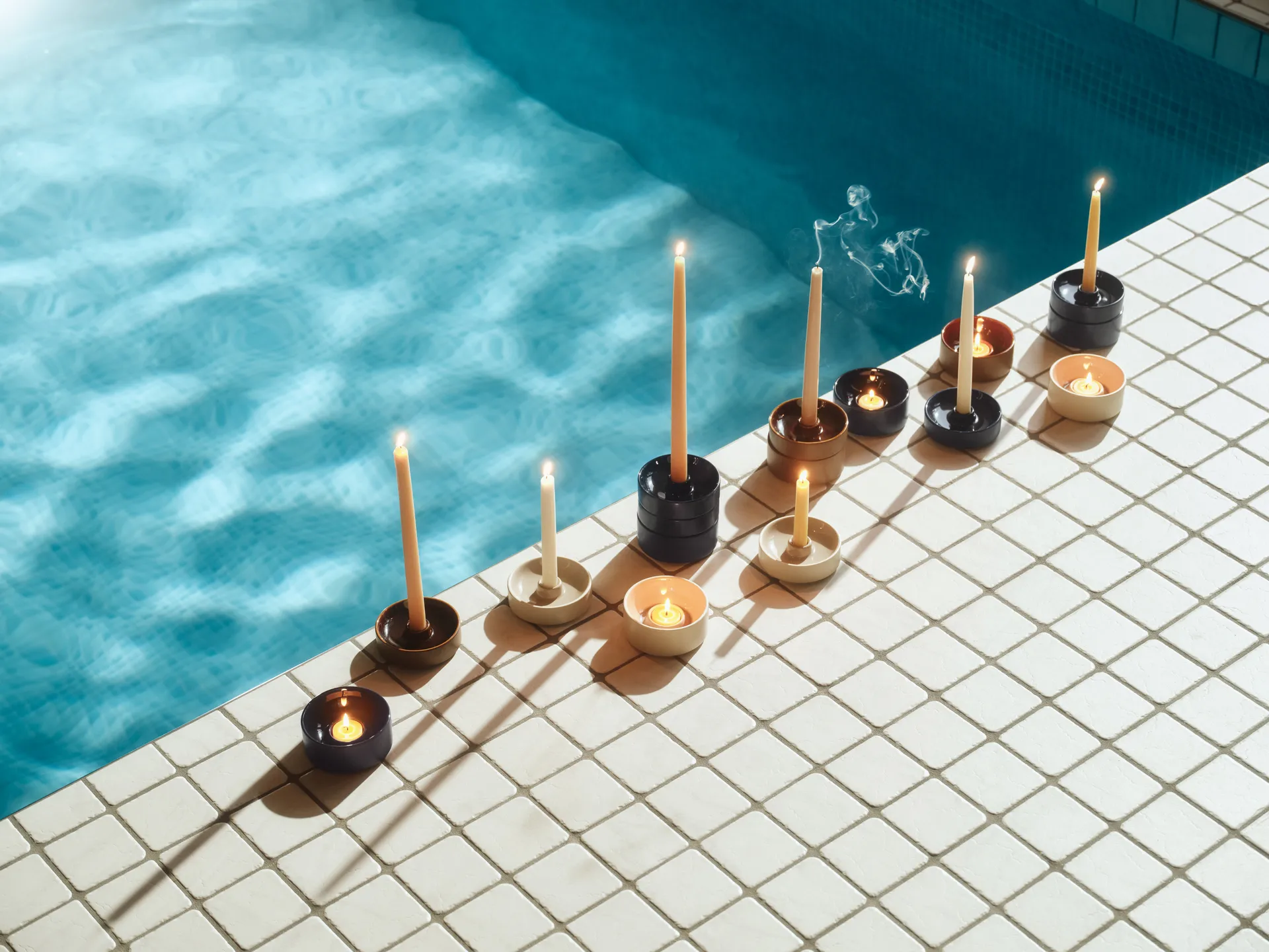 Kirnu 烛台 Ø11x3.5 cm, 米色 Arabia