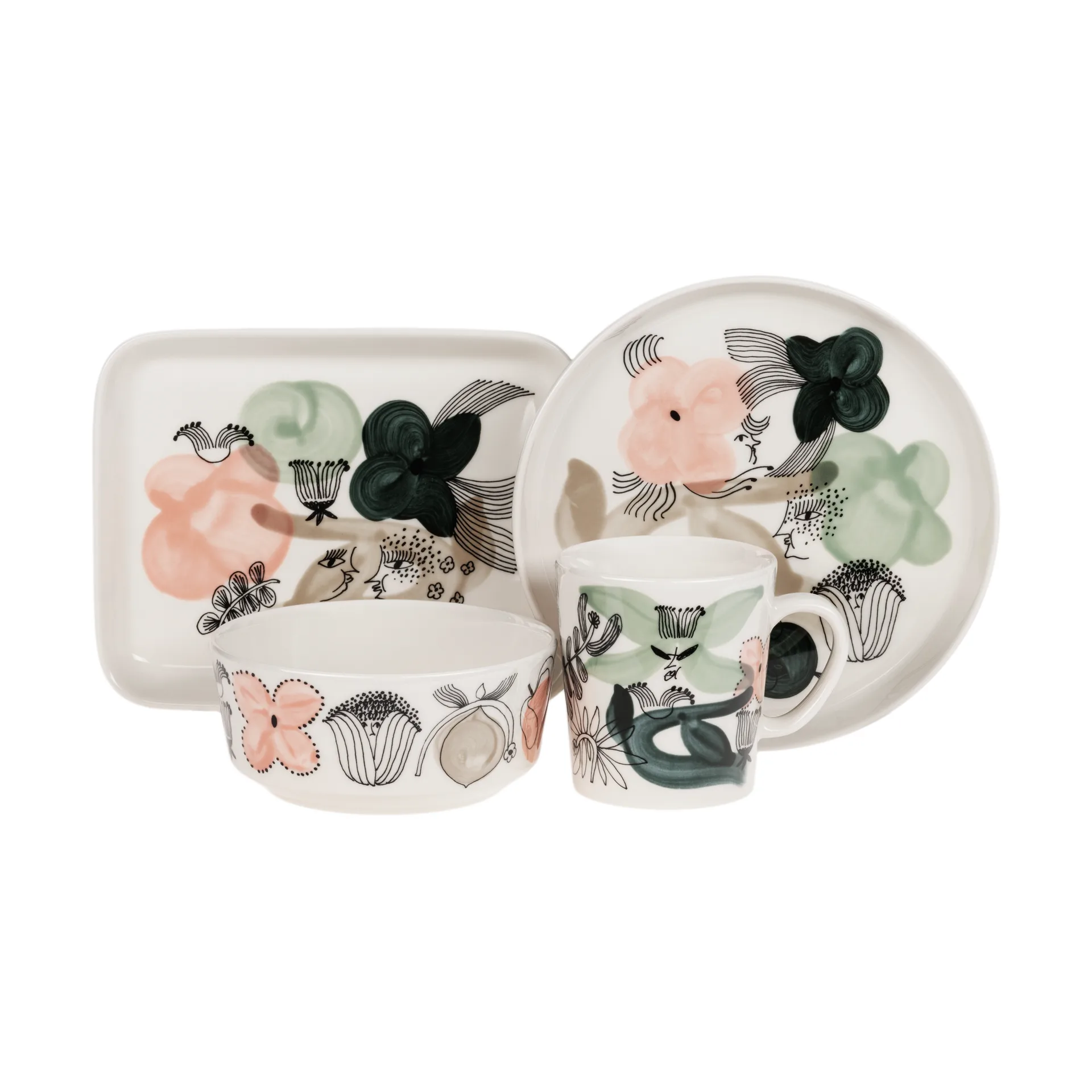 Kukkamaa 碗 Ø13 cm, 绿色 Arabia