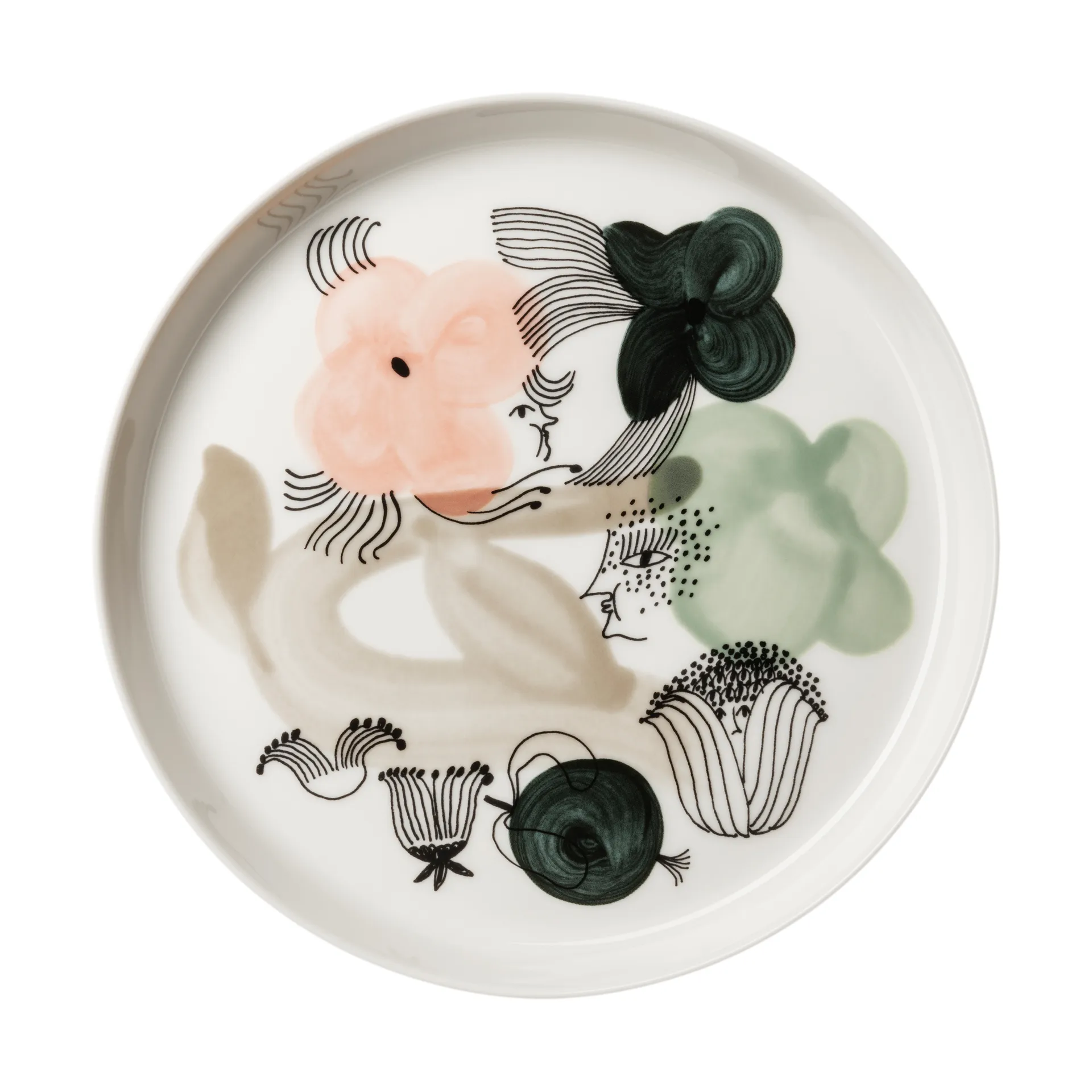 Kukkamaa 盘子 Ø18.8 cm, 绿色 Arabia