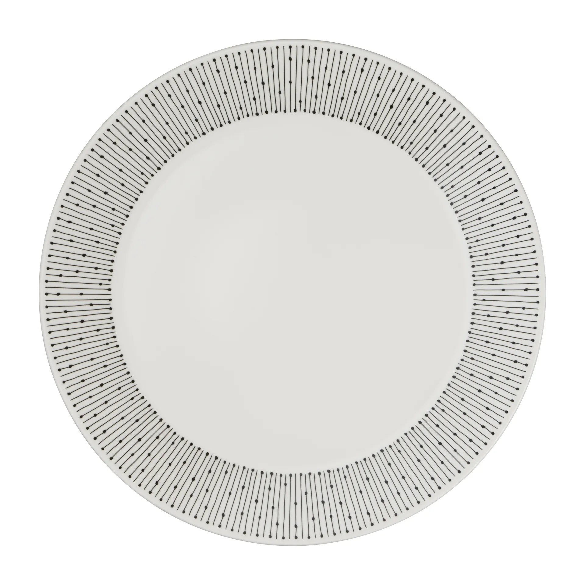 Mainio Sarastus 黎明系列 餐盘 Ø25cm, 黑白 Arabia