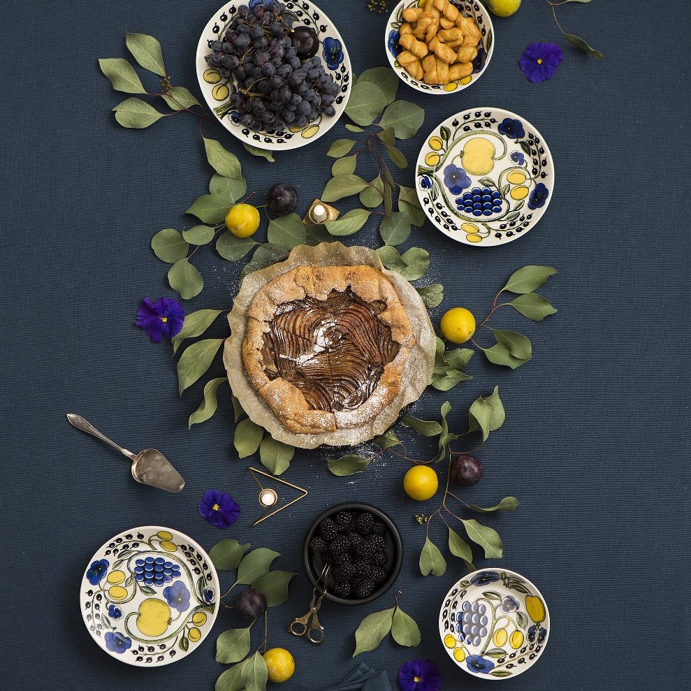 Paratiisi 硕果 盘子 Ø26 cm, 蓝色 Arabia