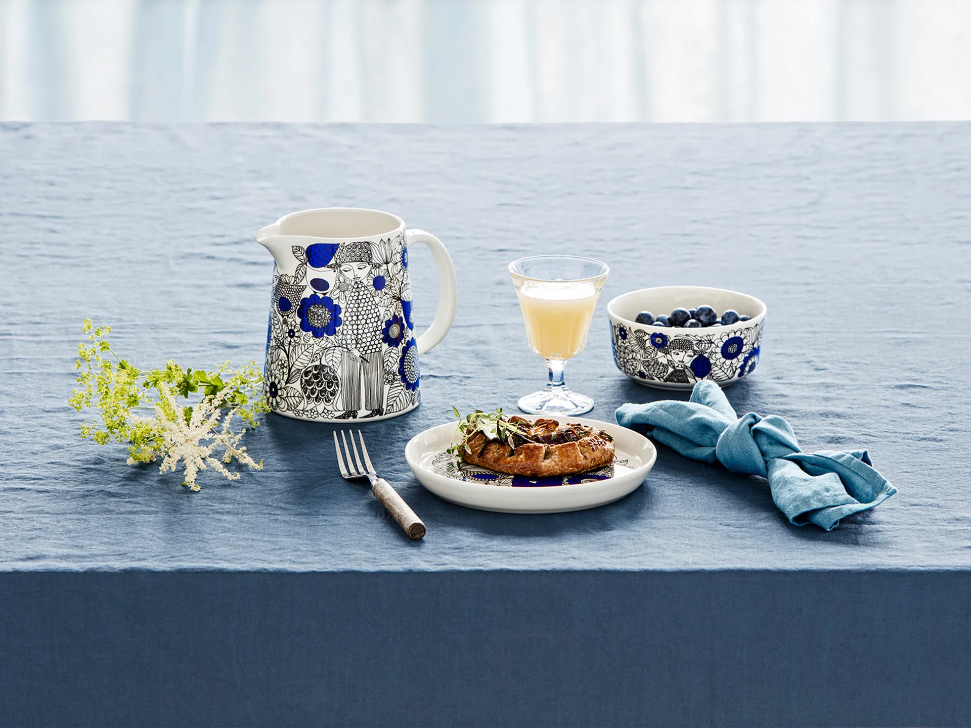 Pastoraali 盘子 Ø19 cm, 蓝色 Arabia