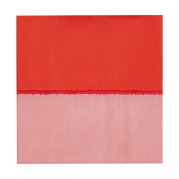 Vuokko 纸巾 33x33cm (20片装) - 粉色-红色 - Arabia