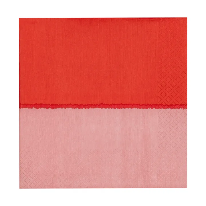 Vuokko 纸巾 33x33cm (20片装) - 粉色-红色 - Arabia