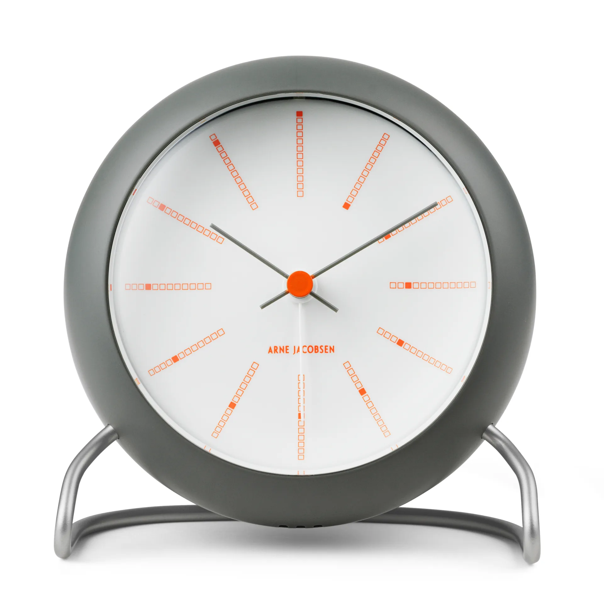 AJ Bankers 台钟 Ø11cm, 深灰色 Arne Jacobsen Clocks