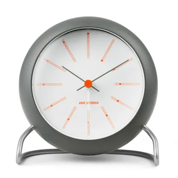 AJ Bankers 台钟 Ø11cm - 深灰色 - Arne Jacobsen Clocks