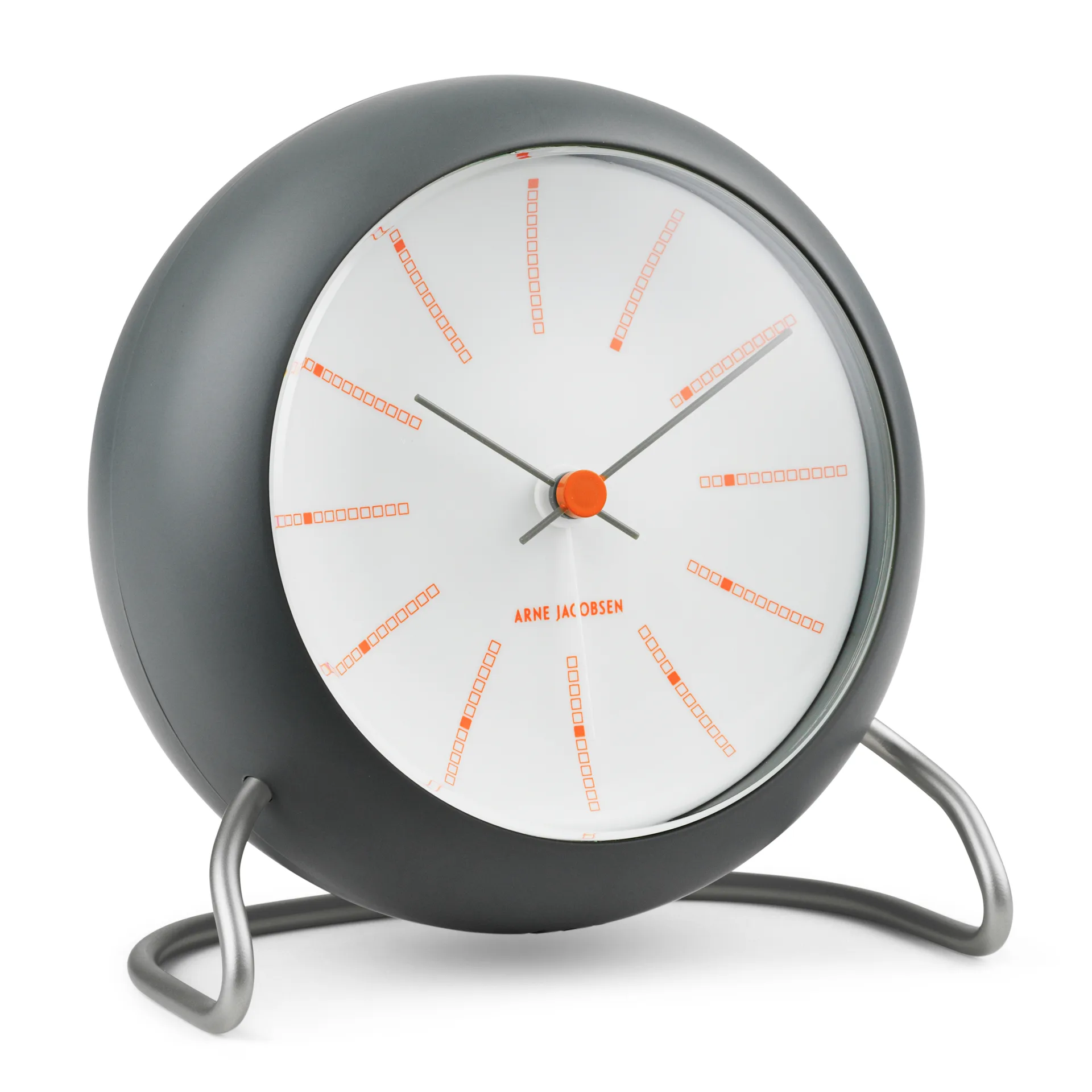 AJ Bankers 台钟 Ø11cm, 深灰色 Arne Jacobsen Clocks