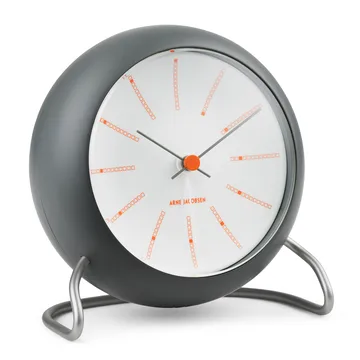 AJ Bankers 台钟 Ø11cm - 深灰色 - Arne Jacobsen Clocks