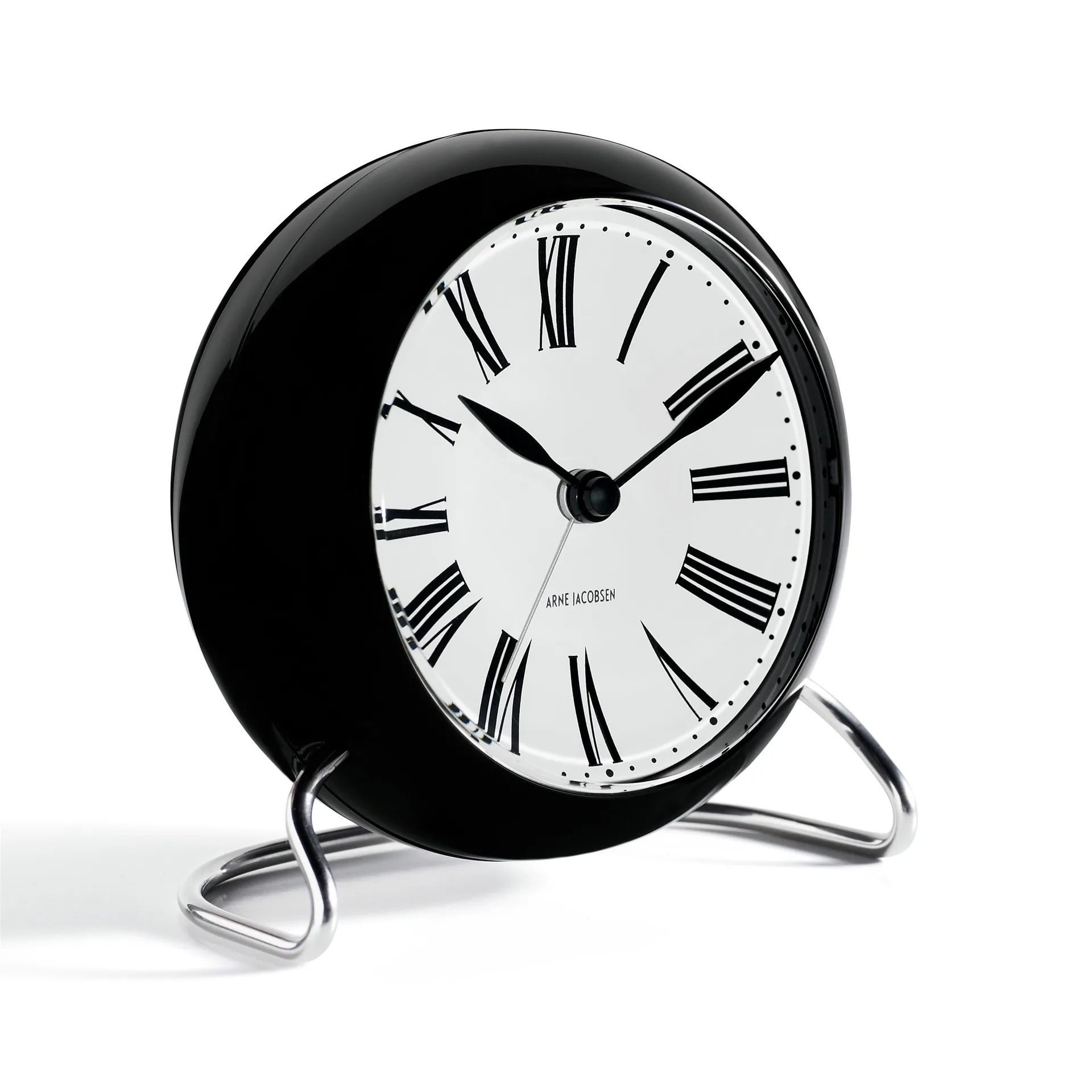AJ Roman 桌面时钟, 黑色 Arne Jacobsen Clocks