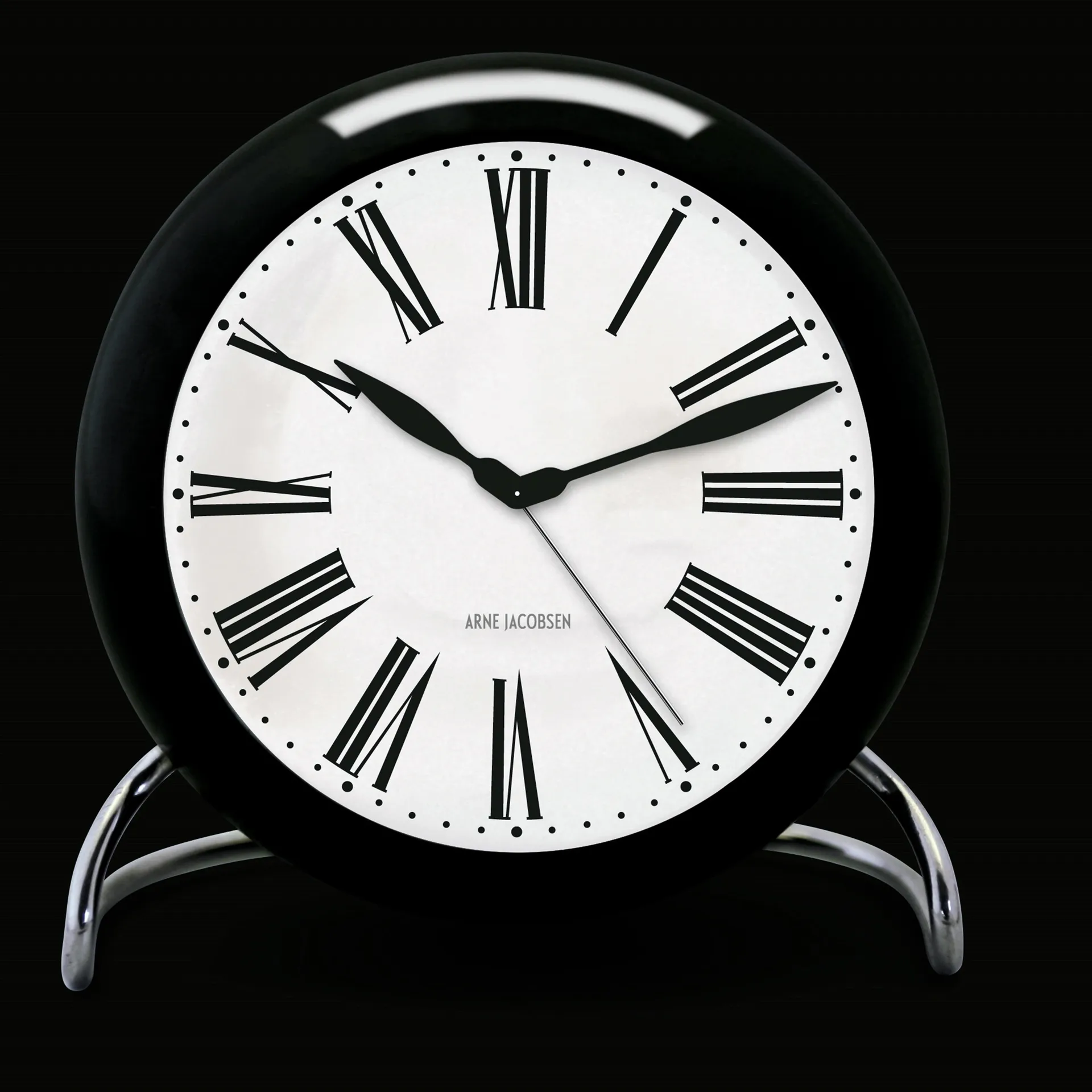AJ Roman 桌面时钟, 黑色 Arne Jacobsen Clocks