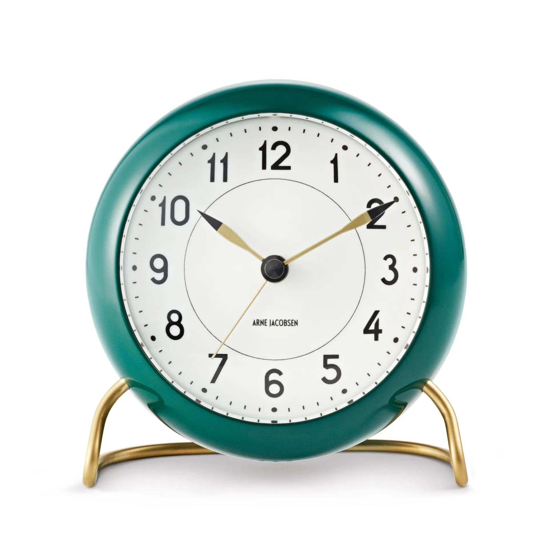 AJ Station 台钟 绿色, 绿色 Arne Jacobsen Clocks