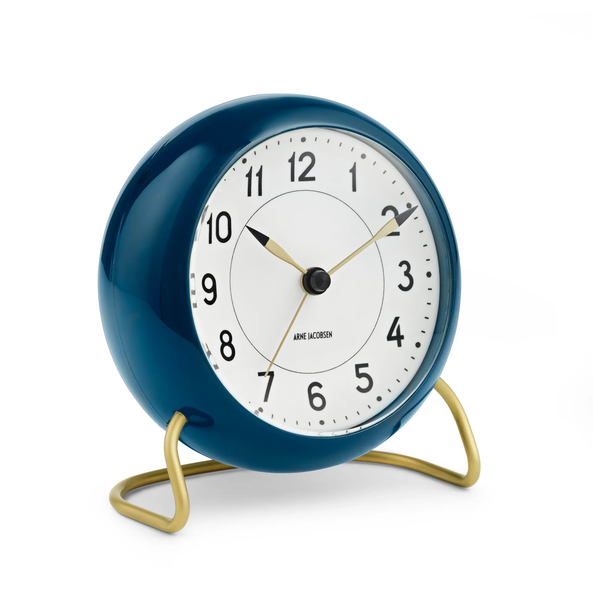 AJ Station 台钟 蓝色, 汽油蓝 Arne Jacobsen Clocks