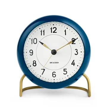 AJ Station 台钟 蓝色 - 汽油蓝 - Arne Jacobsen Clocks