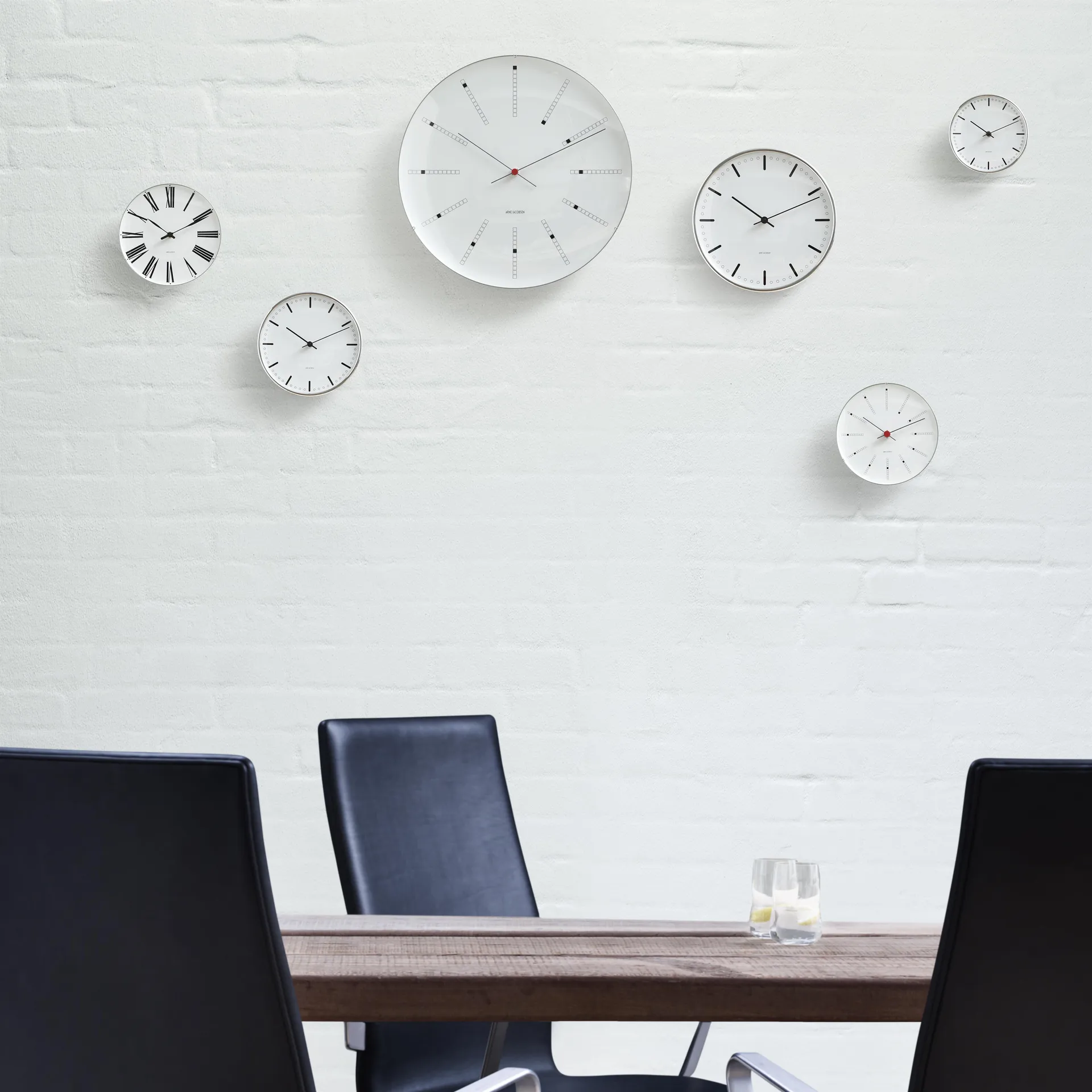 Arne Jacobsen Bankers 时钟, Ø 120 mm Arne Jacobsen Clocks