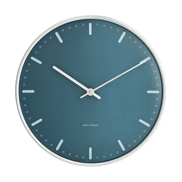 Arne Jacobsen City Hall - 蓝色, Ø21 cm - Arne Jacobsen Clocks