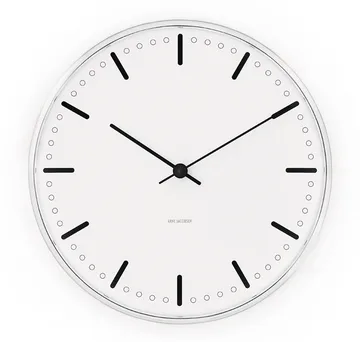 Arne Jacobsen City Hall - 白色, Ø29 cm - Arne Jacobsen Clocks