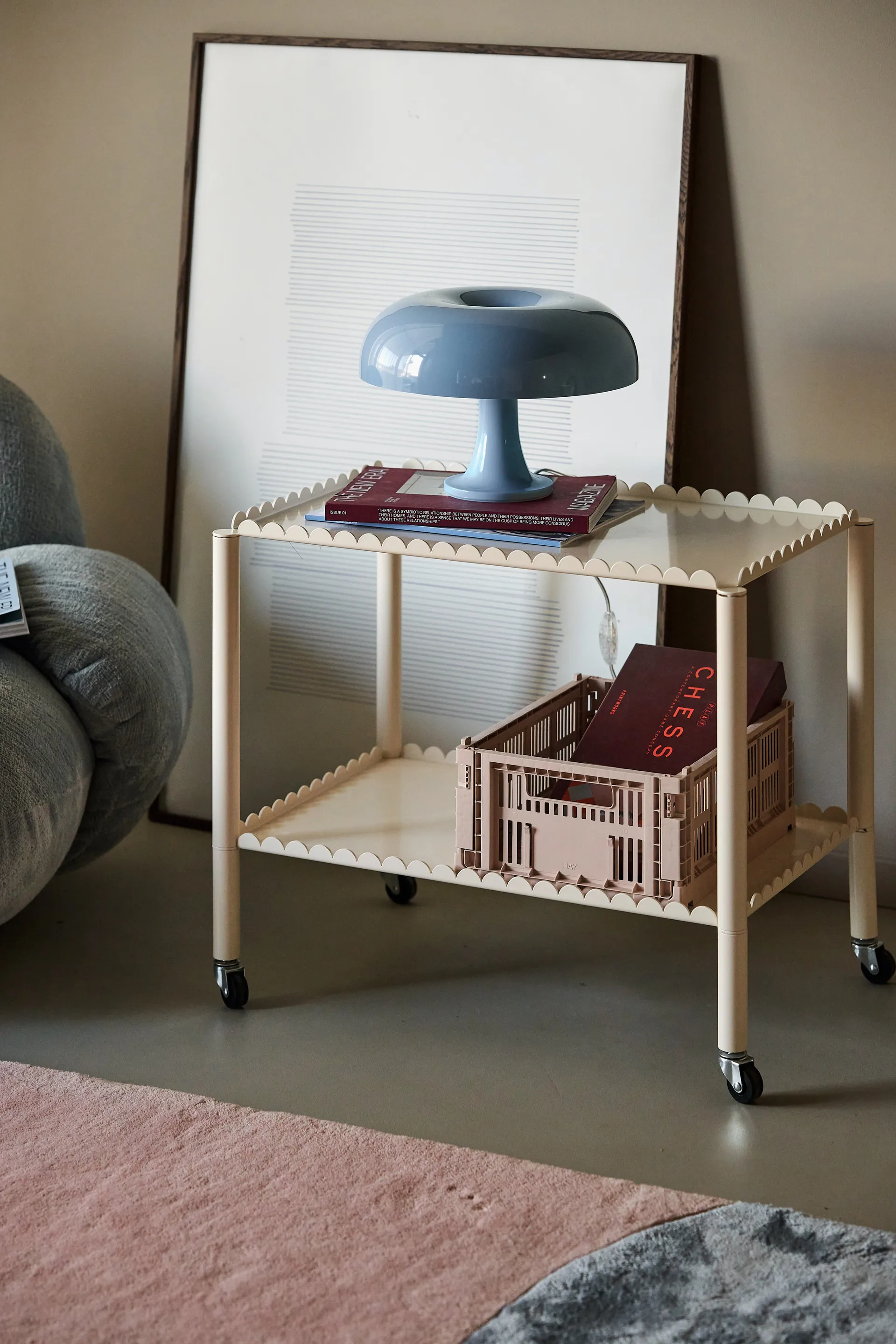 Nessino 蘑菇台灯 Ø32 cm 特别版本, 特别版本_限定蓝 Artemide