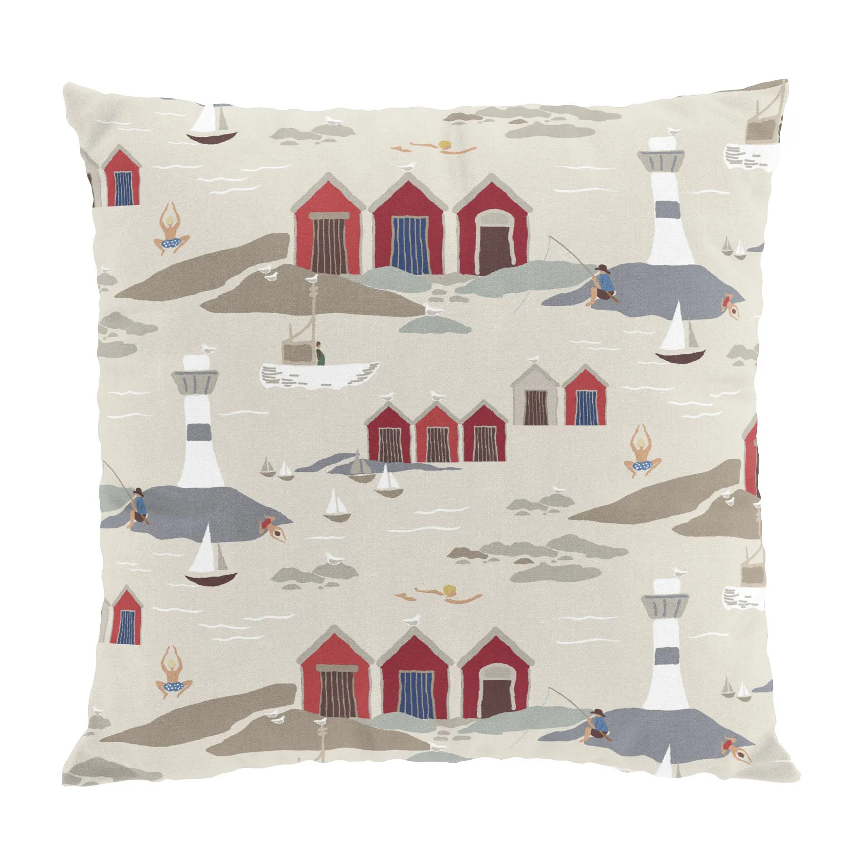 海岸靠垫套47x47cm, 米色 Arvidssons Textil