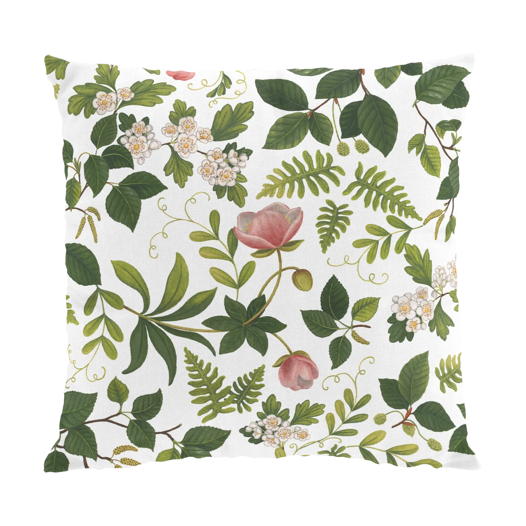 花谷靠垫套47x47cm, 绿色 Arvidssons Textil