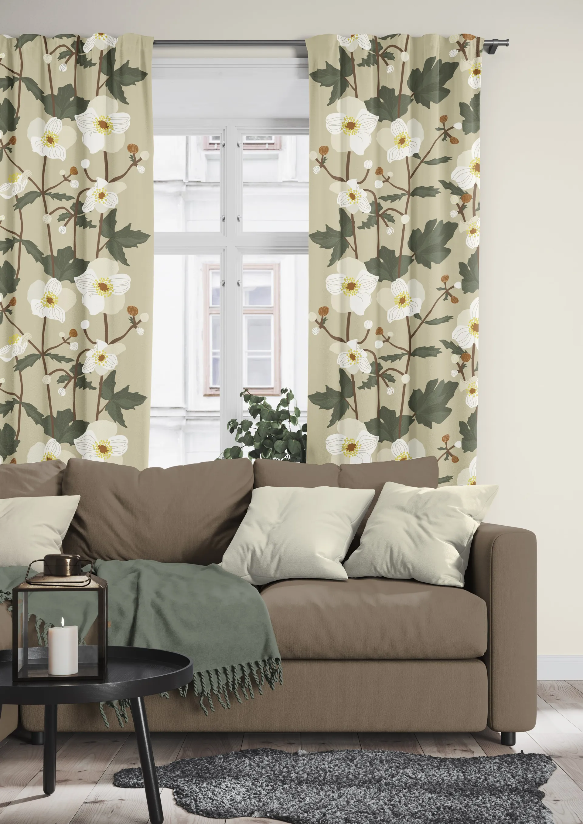 Anemon 纺织品, 米色 Arvidssons Textil