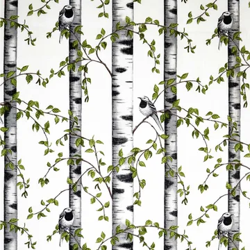 Björkdungen 面料 - 白色 - Arvidssons Textil