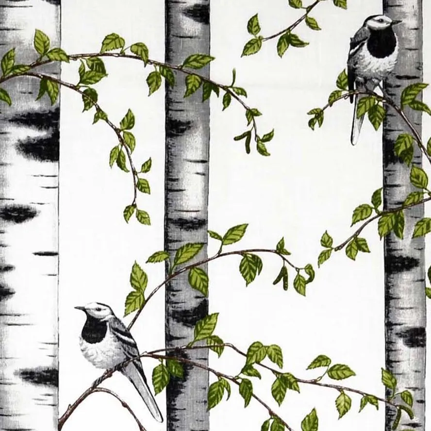 Björkdungen 面料, 白色 Arvidssons Textil
