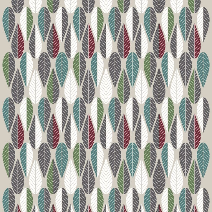 Blader 纺织品 (fabric), burgundy-绿色-灰色 Arvidssons Textil
