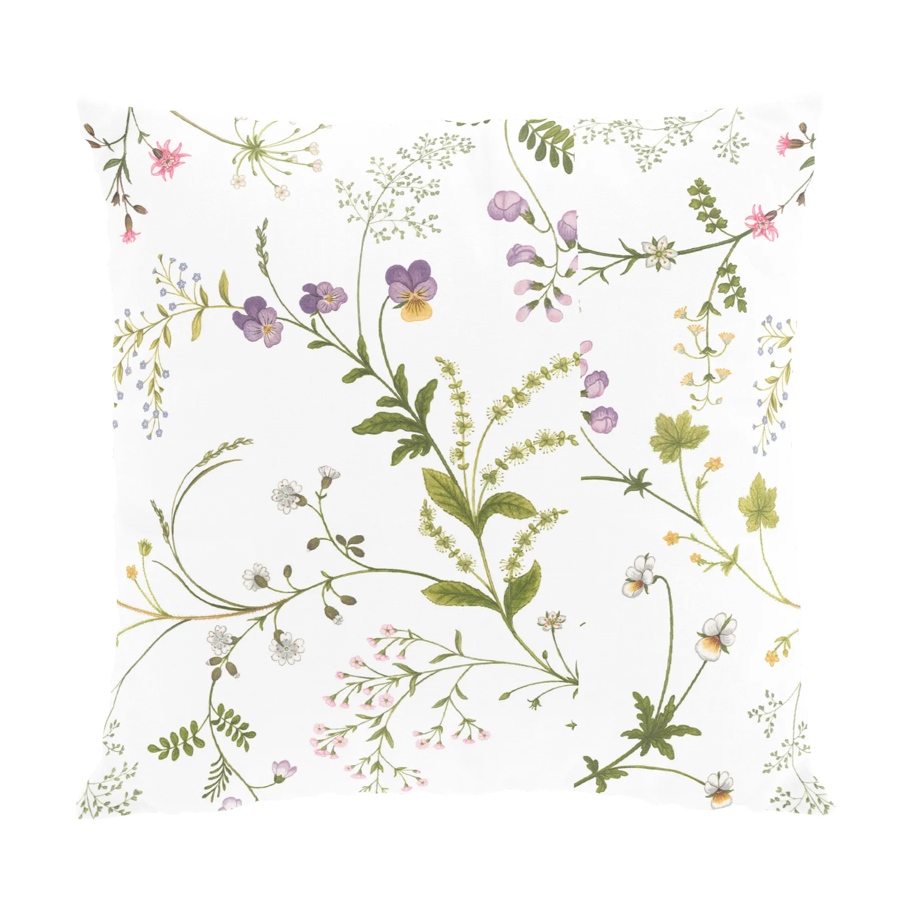 Blomsteryra 靠枕套 47x47 cm, 绿色 Arvidssons Textil