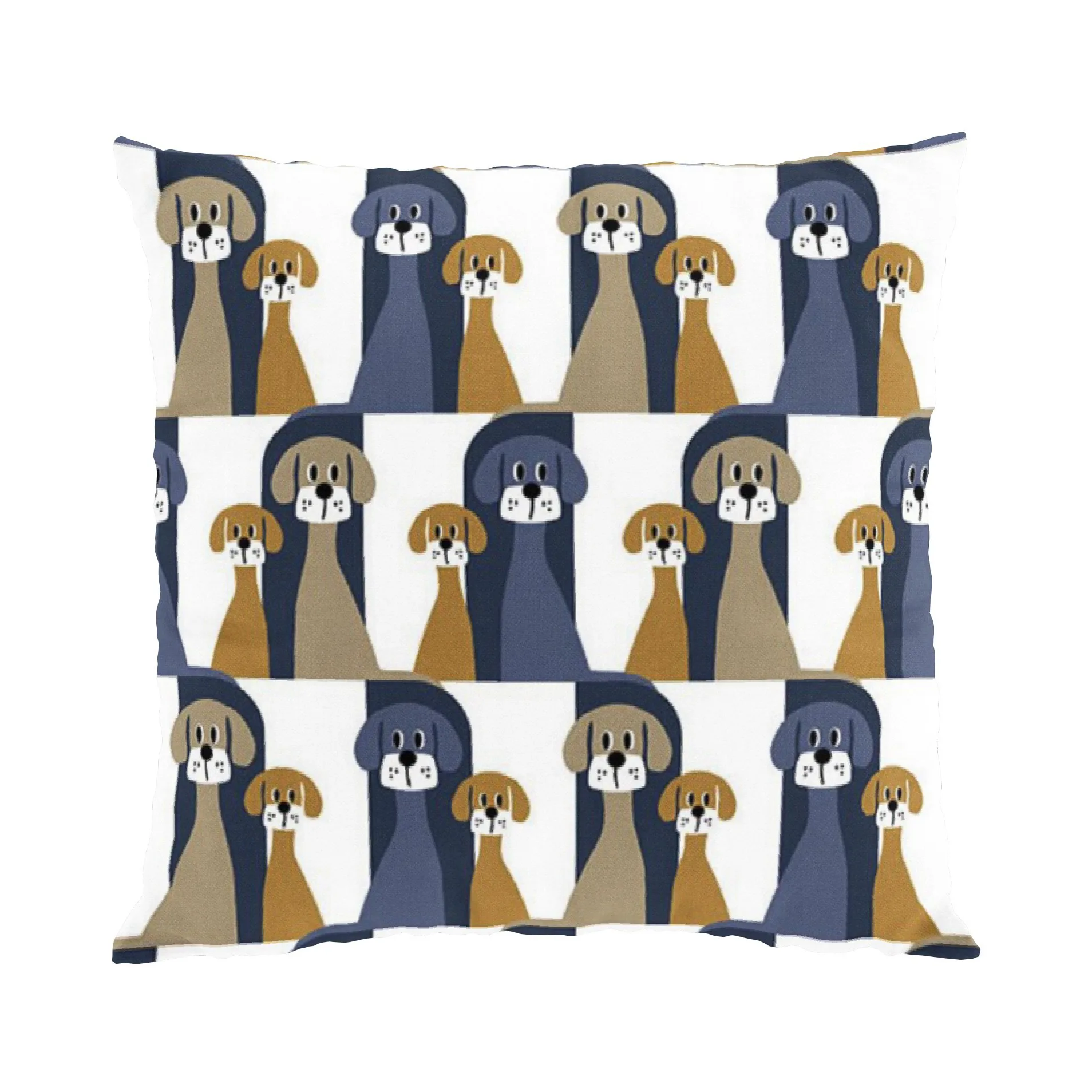 Buster 靠枕套 47x47 cm, 蓝色-米色 Arvidssons Textil