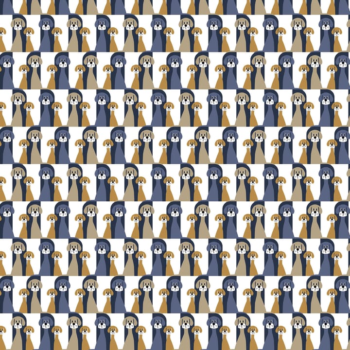 Buster 纺织品 (fabric) - 蓝色-米色 - Arvidssons Textil