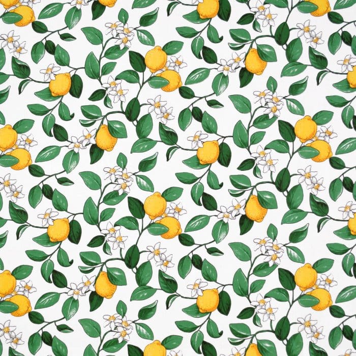 Citronlycka oilcloth - 白色 - Arvidssons Textil