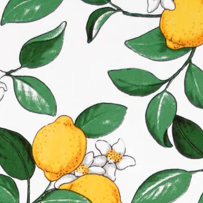 Citronlycka 面料, 白色 Arvidssons Textil