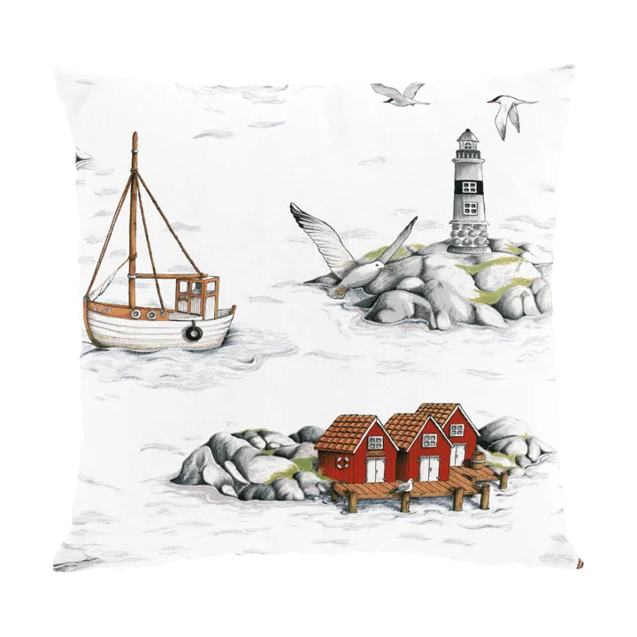 Fiskeskär靠垫套47x47cm - 白色 - Arvidssons Textil