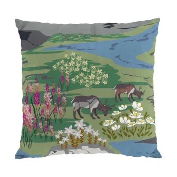 Fjällängar 抱枕套 47x47cm - 绿色 - Arvidssons Textil