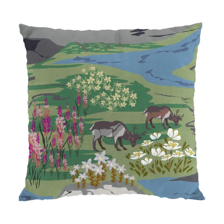 Fjällängar 抱枕套 47x47cm - 绿色 - Arvidssons Textil