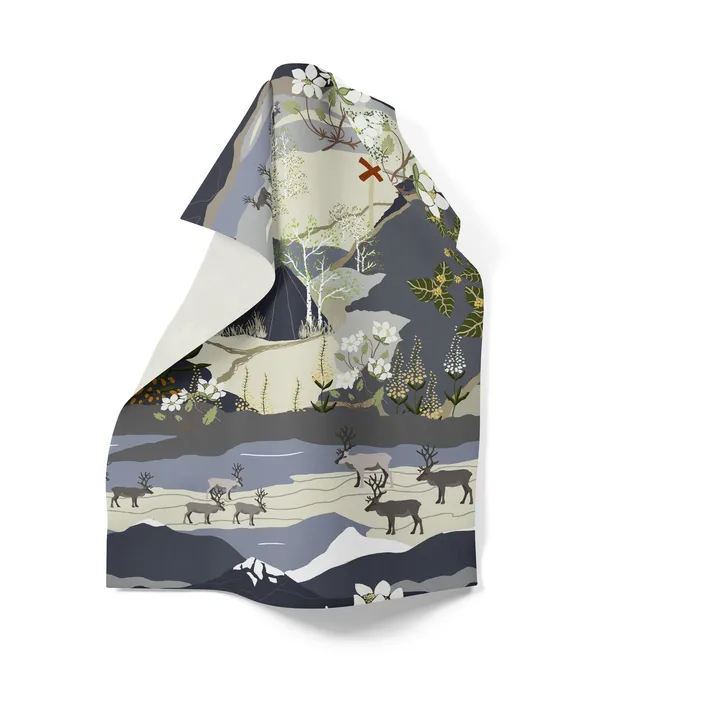 Fjällvandring 厨房毛巾 46x70cm - 蓝色 - Arvidssons Textil
