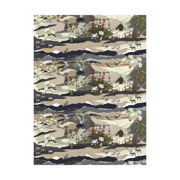 Fjällvandring 面料 - 米色 - Arvidssons Textil