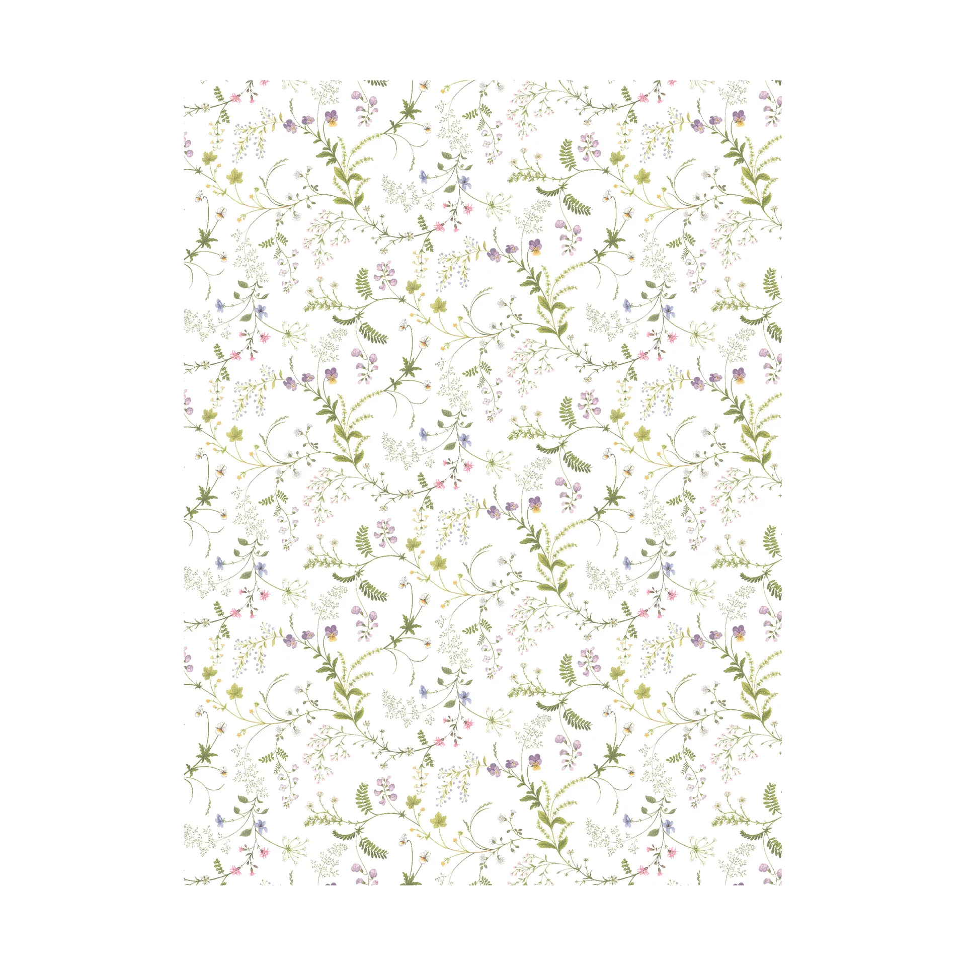 Floral Frenzy 纺织品, 绿色 Arvidssons Textil