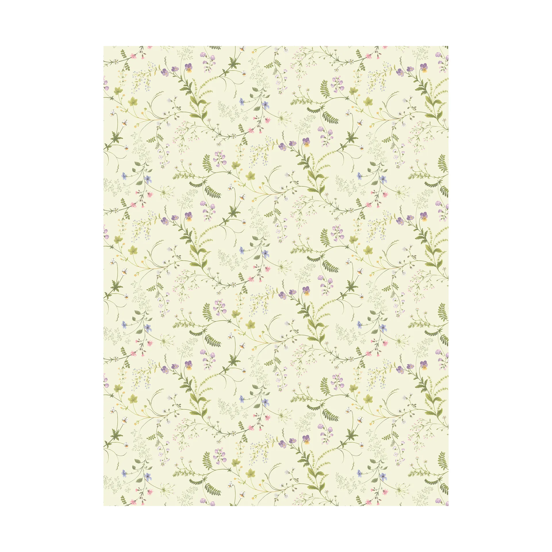 Floral Frenzy 纺织品, 黄色 Arvidssons Textil