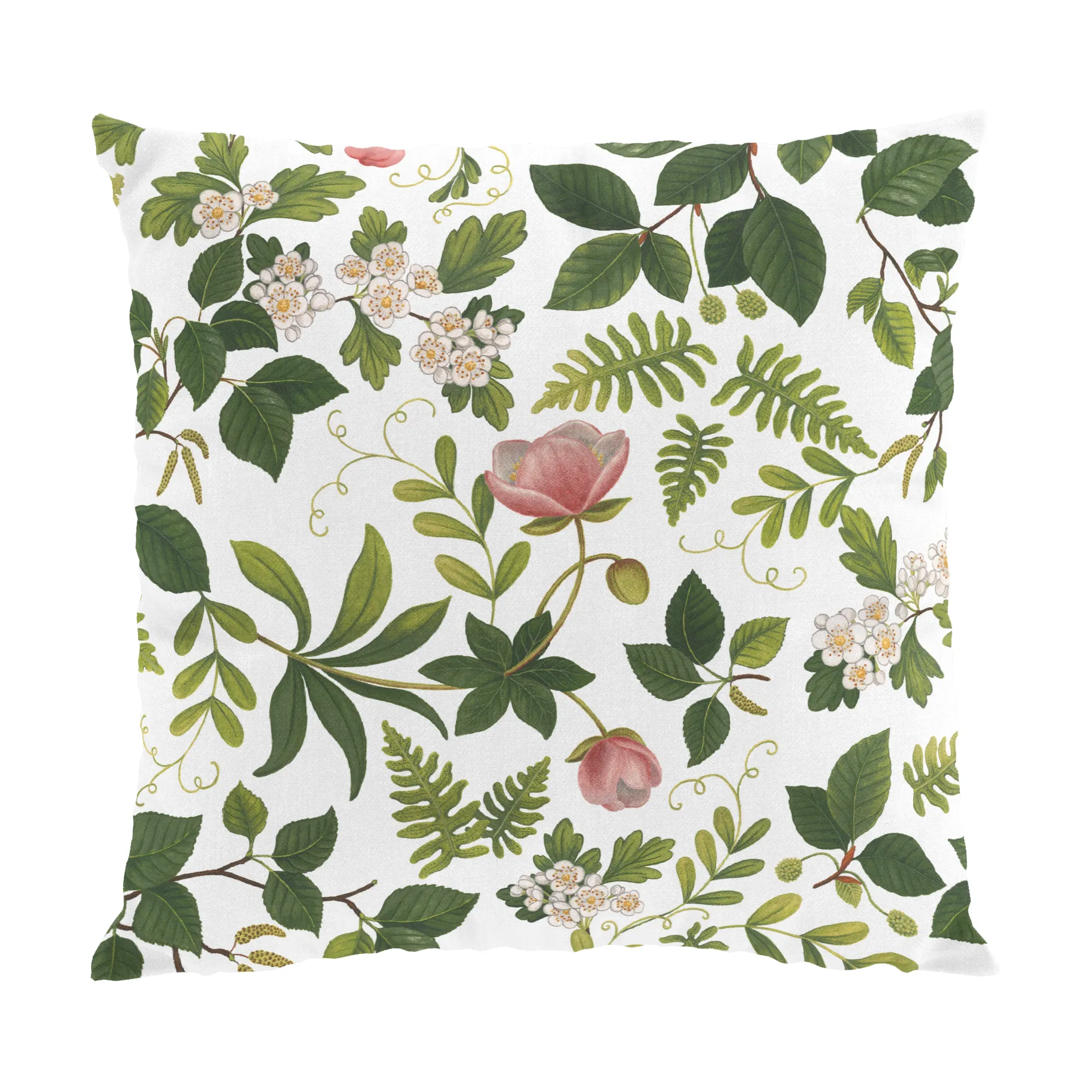 Flower Grove 靠枕套 47x47 cm, 绿色 Arvidssons Textil