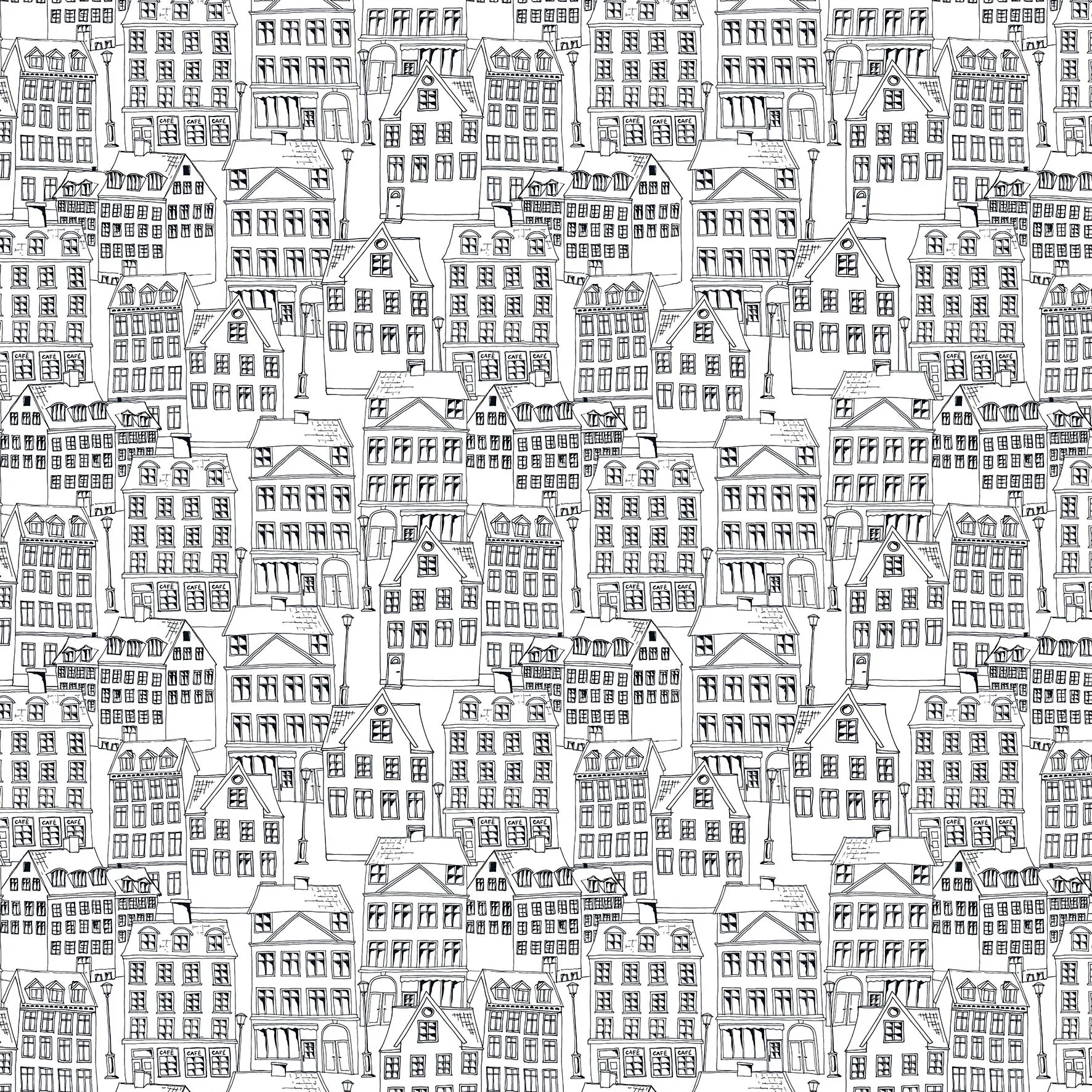 Gamlastan 纺织品 (fabric), 黑色-白色 Arvidssons Textil