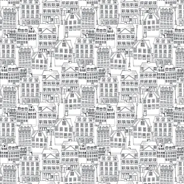 Gamlastan 纺织品 (fabric) - 黑色-白色 - Arvidssons Textil