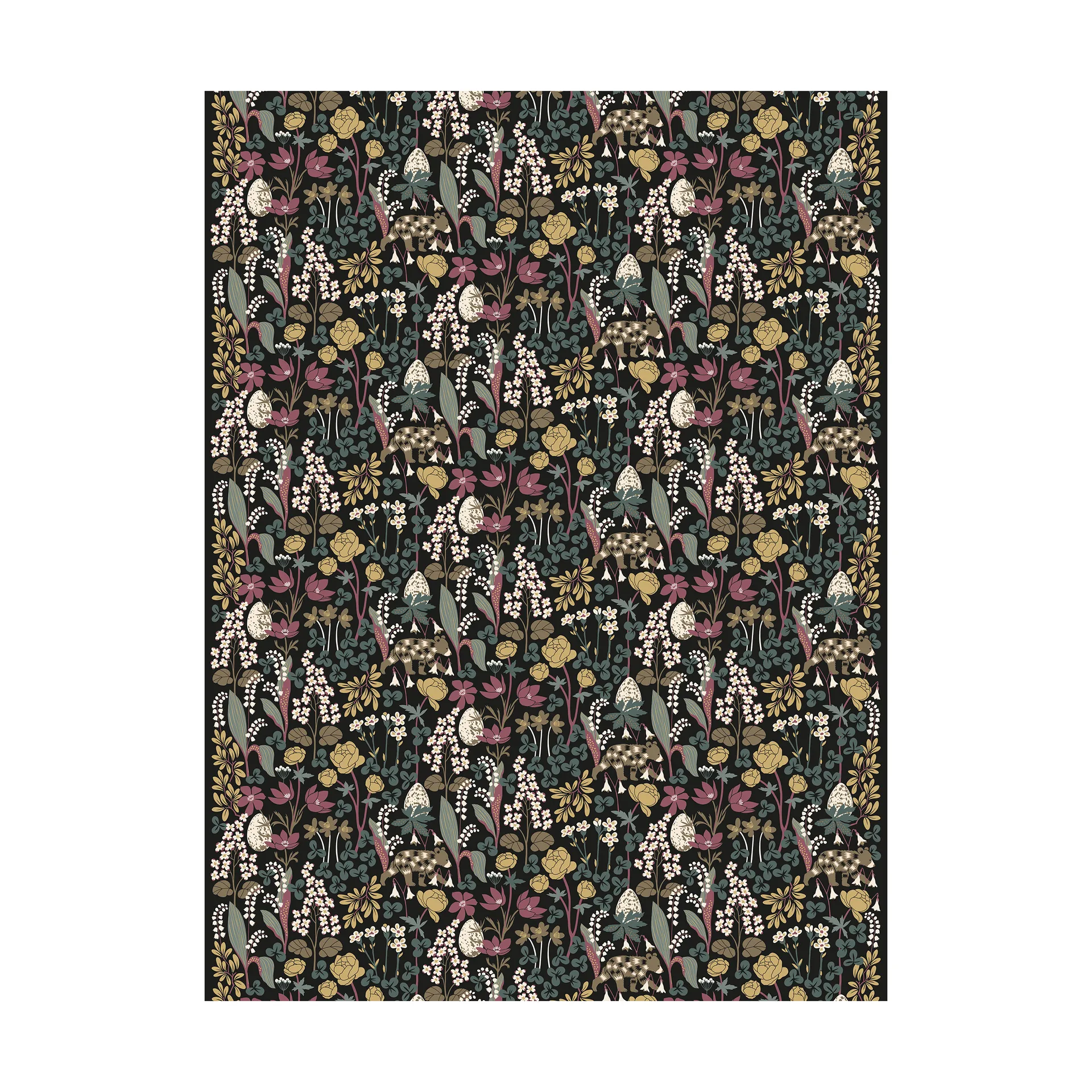 Här sover ingen björn 纺织品, Dark green Arvidssons Textil