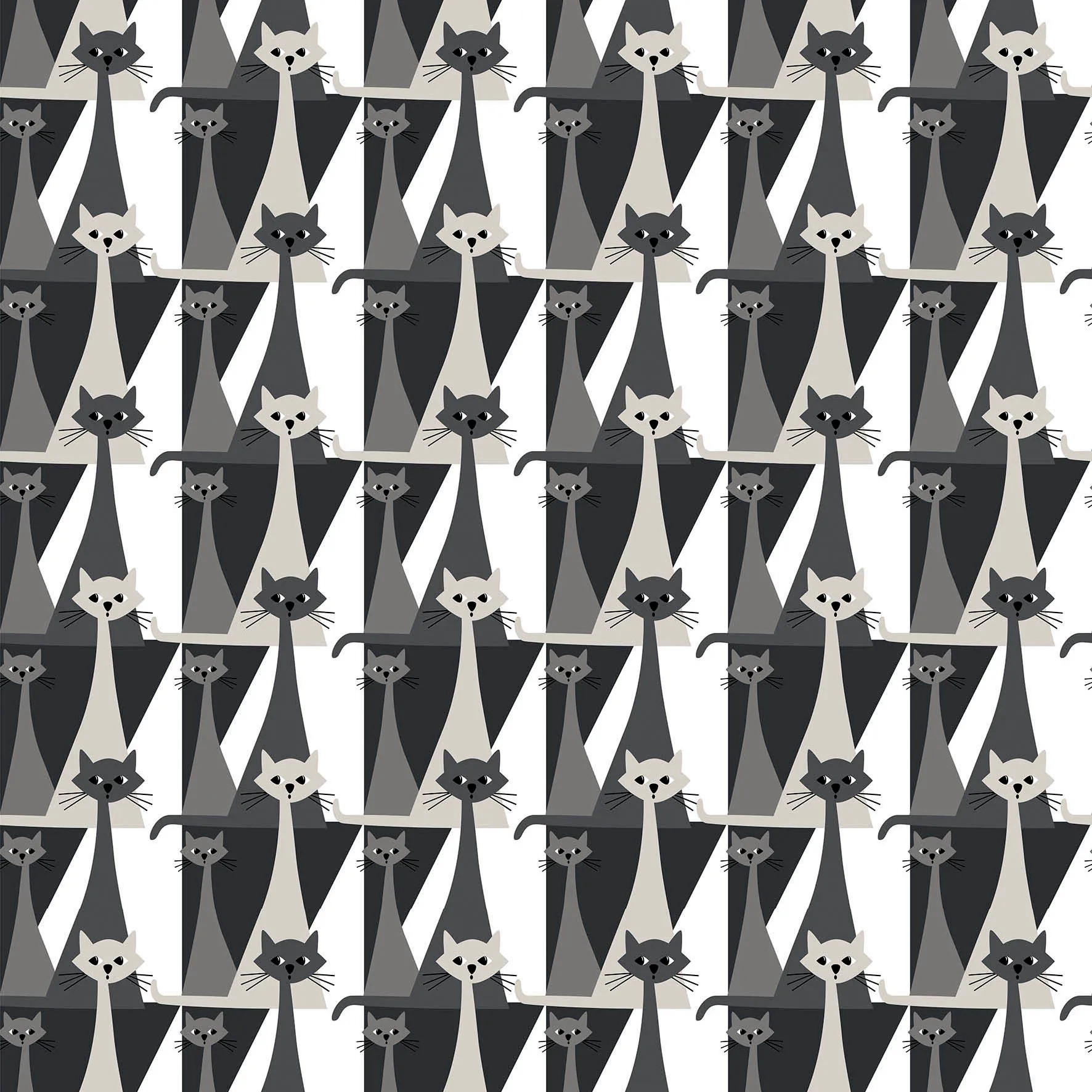 Kitty 纺织品 (fabric), 灰色 Arvidssons Textil