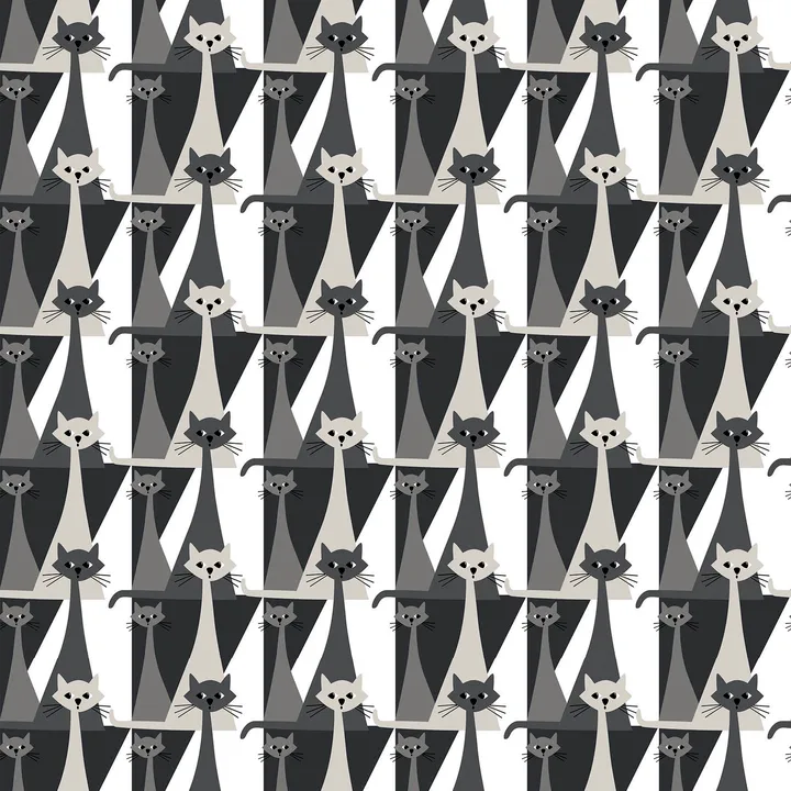 Kitty 面料 - 灰色 - Arvidssons Textil