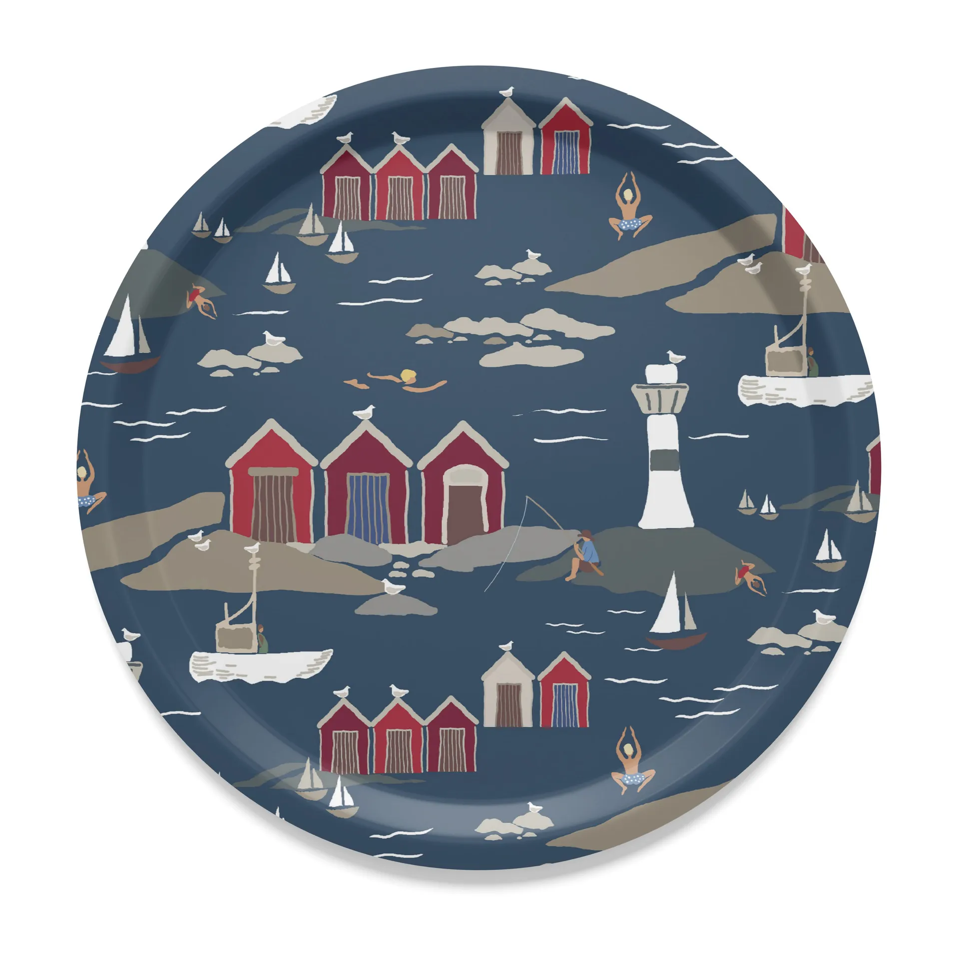 Kust tray Ø31 cm, 蓝色 Arvidssons Textil