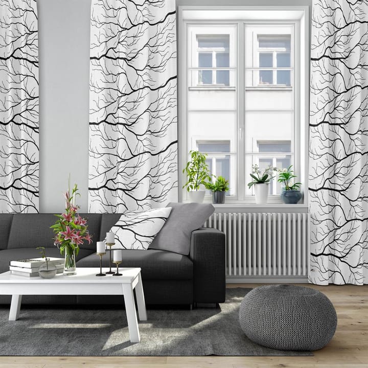 Kvisten 纺织品 (fabric), 黑色-白色 Arvidssons Textil