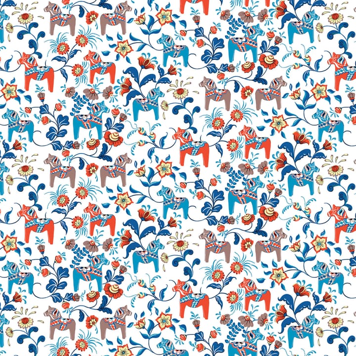 Leksand 油布 - 蓝色-橘色 - Arvidssons Textil