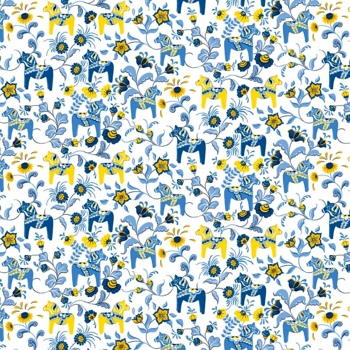Leksand 油布 - 黄色-蓝色 - Arvidssons Textil